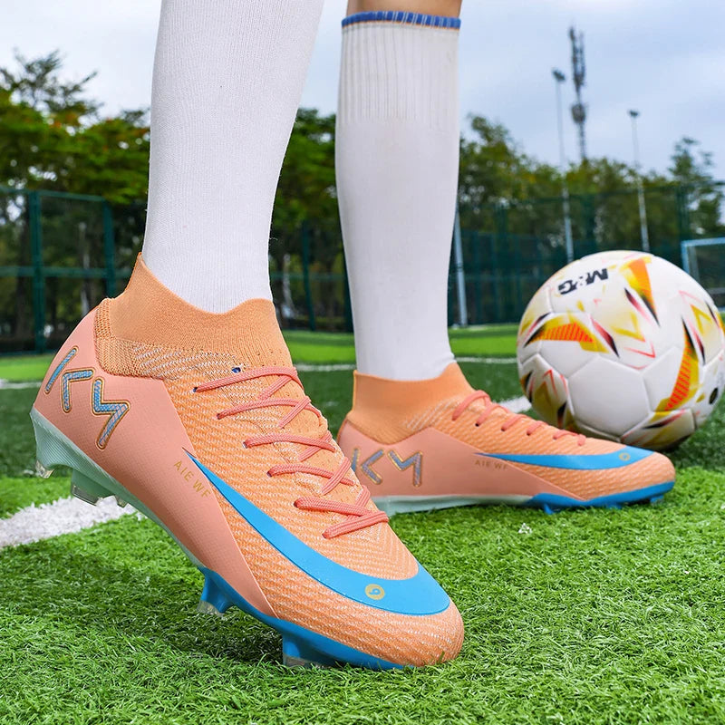 New Men Match Football Boots Ankle Non-Slip TF/FG Professional Soccer Shoes Boys Sneakers Comfortable Sports Shoes Unisex