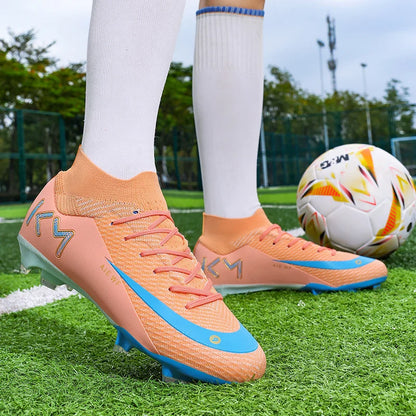 New Men Match Football Boots Ankle Non-Slip TF/FG Professional Soccer Shoes Boys Sneakers Comfortable Sports Shoes Unisex
