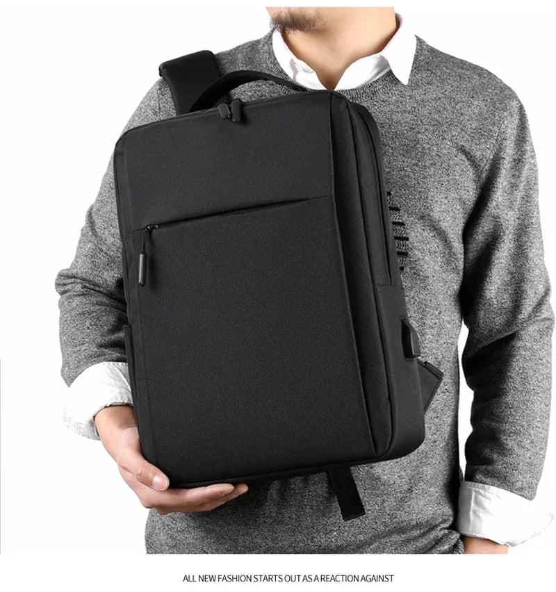 15.6 Inch Laptop Men Backpack Nylon Travel Male Laptop Backpack Usb Charging Computer School Backpacks Waterproof Bag for Men