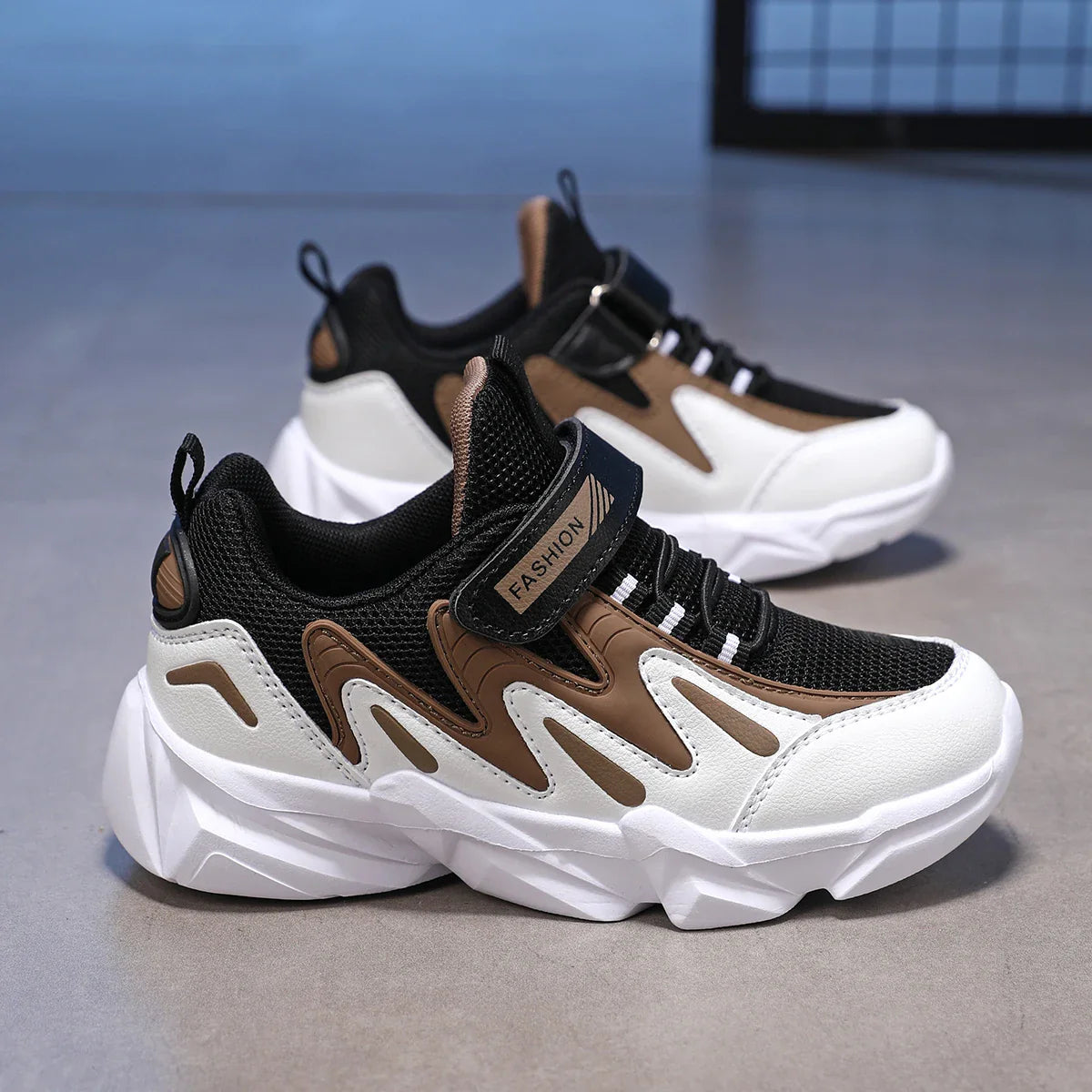 Kids Casual Boys Basketball Shoes Soft Sole Kids Shoes Non-slip Sneakers Shoes Outdoor Student's Children Sport Walking Footwear