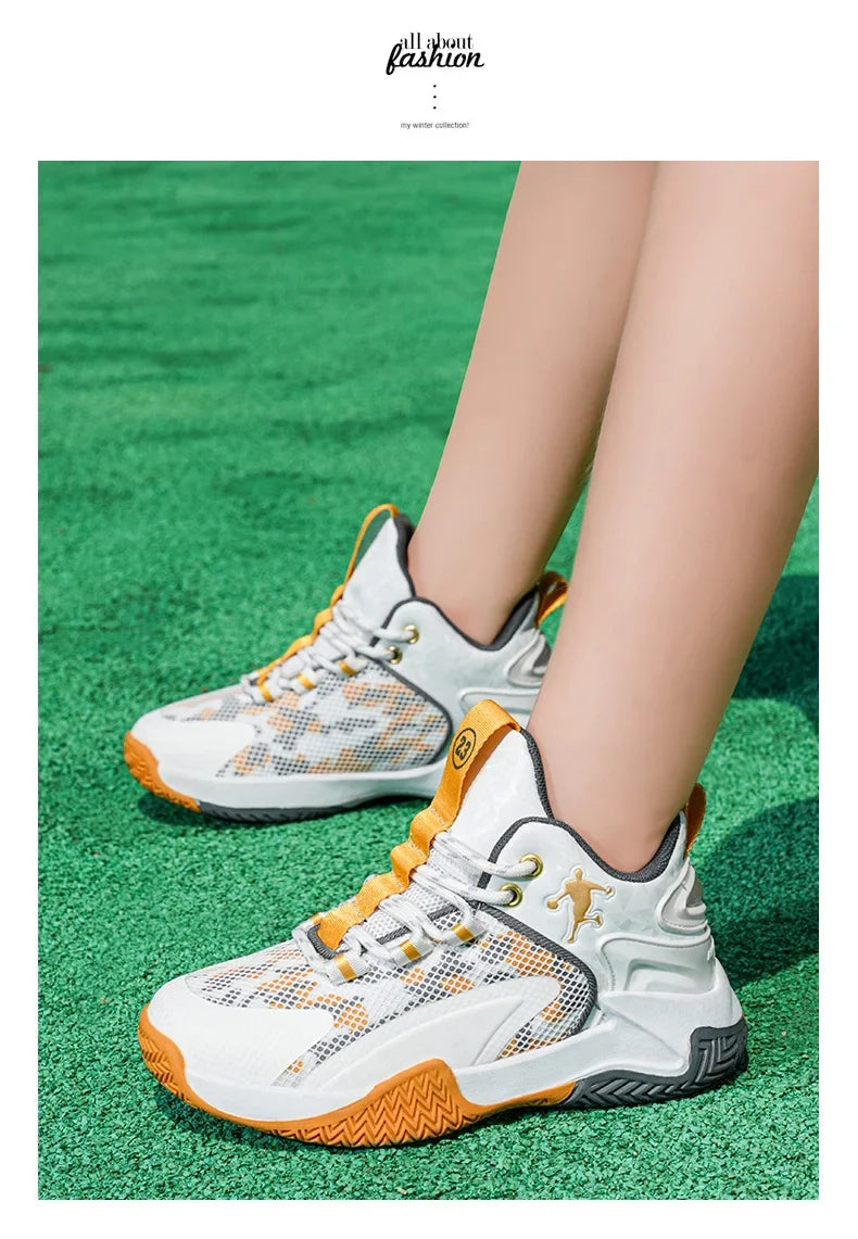 Kids Basketball Shoes Boys Sneakers Non-slip Child Trainer Basket Shoes Outdoor Children Sport Shoes Zapatillas De Deporte