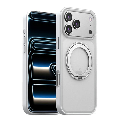 360° Rotating Magnetic Ring Stand Case for MagSafe for iPhone 17 Pro Max 17 Air Matte Transparent Shockproof Phone Cover
