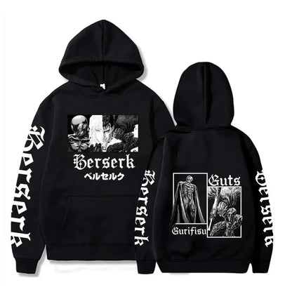 Hoodies, men's and women's printed long sleeved streetwear, Japanese hoodies, fleece loose and soft clothing