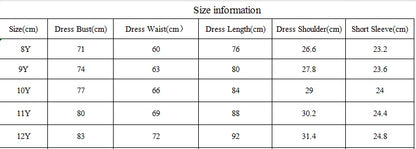 Summer New Girls' Floral Bubble Sleeves Stylish Back Bow Princess Dress Dress