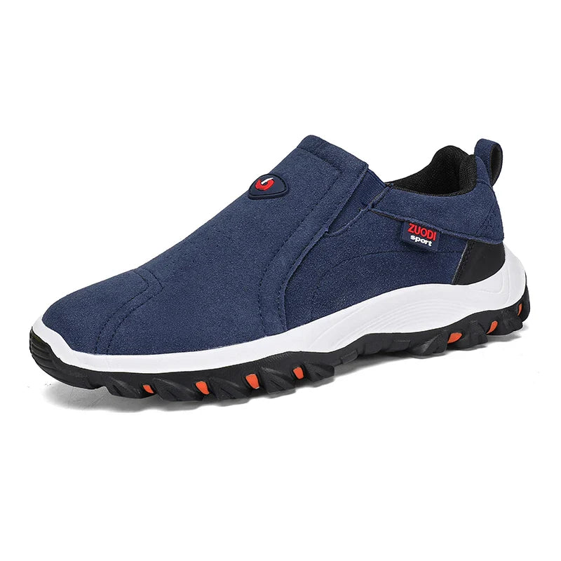 2025 New lightweight casual sports shoes, men's plaque-sized running shoes, loafers, walking and outdoor hiking shoes