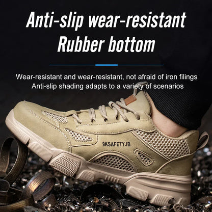 New Unisex Safety Shoes Men Work Sneakers Indestructible Safety Boots Women Shoes Men Steel Toe Shoes Sport Style