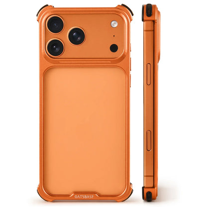 Metal Phone Case for iPhone 17 Pro Max /17Pro No Back Design Protective Cover Shockproof Bumper Compatible With MagSafe