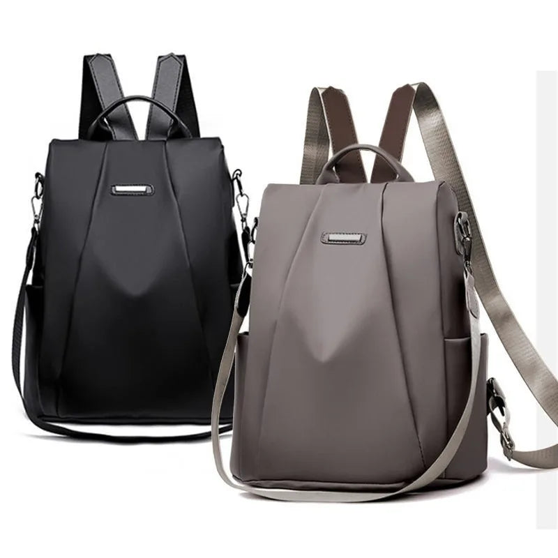 Casual Oxford Backpack Women Black Waterproof Nylon School Bags For Teenage Girls High Quality Fashion Travel Tote Packbag