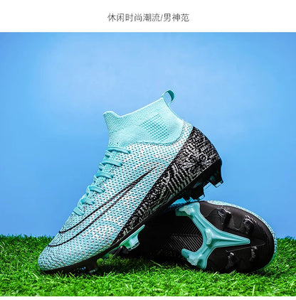 Hot-Selling Football Boots Men's Soccer Cleats TF/FG Wear-Resistant Training Shoes Outdoor Non-Slip Sneakers Size33-46