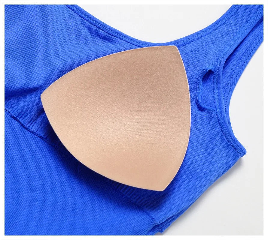Women's Yoga Rompers One Piece Tummy Control Seamless Ribbed Jumpsuit Padded Sports Bra Workout Romper Fashion Fitness Sportwear