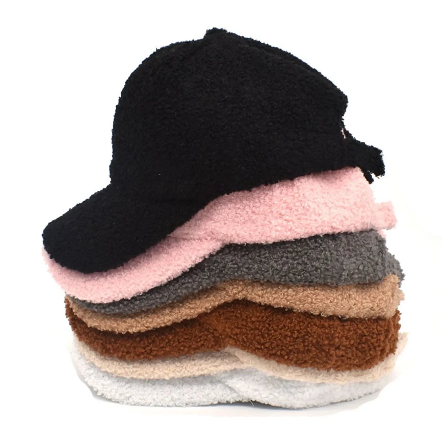 Baseball Cap New Winter Windproof Lamb Wool Caps Warm Caps Women Men Plush Simple Hat Casual Comfortable Outdoor Hats