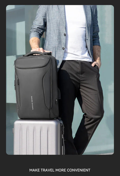 Business Backpack for Men Waterproof and Travel Laptop Backpack with USB Charging, Fits 17 Inch Laptop and Tech Gear