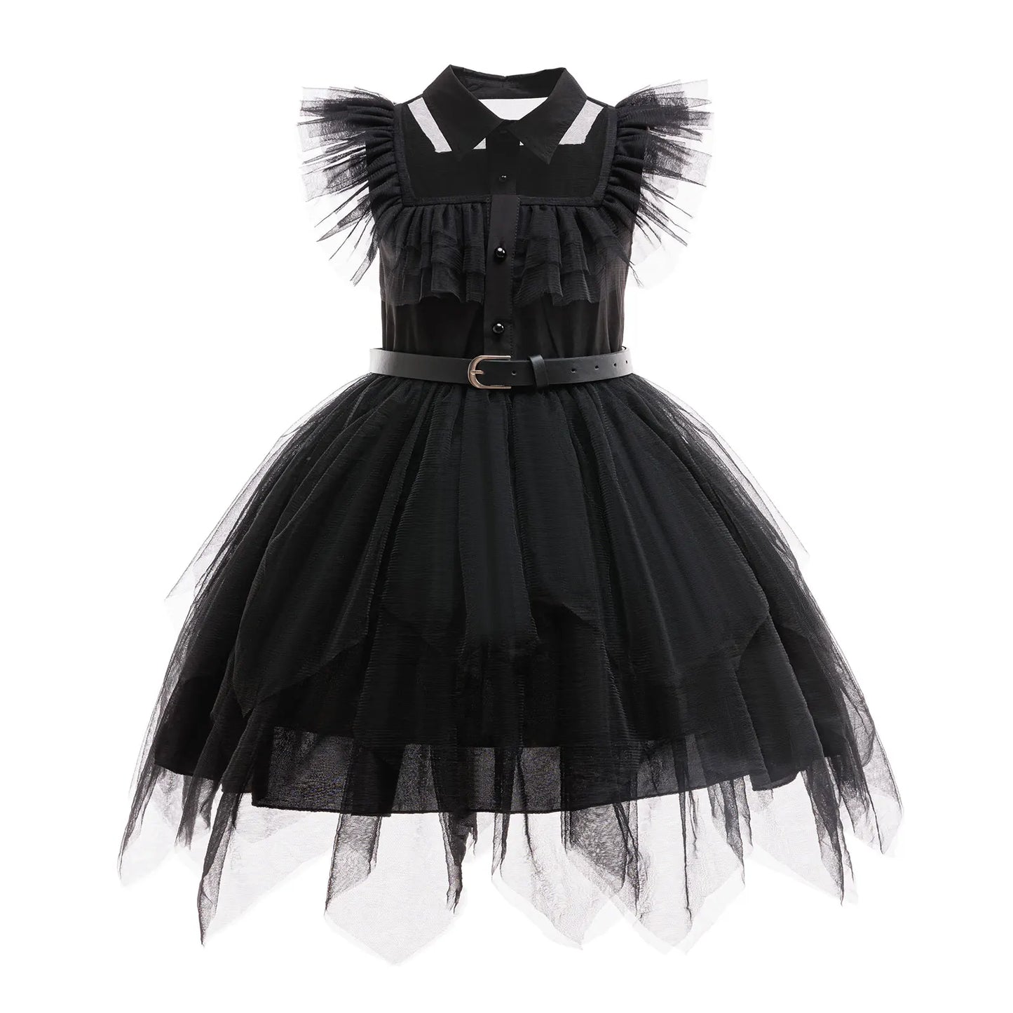Weirdo Family Costume with Belt Halloween Role Play Gothic Cosplay Apparel The Day Begin with W Birthday Party Ball Gown Dresses