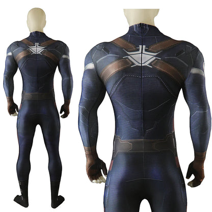 Captain America The Winter Jumpsuit Bodysuit Cosplay Costumes Movie Character Halloween Performance Costume for Adult Kids