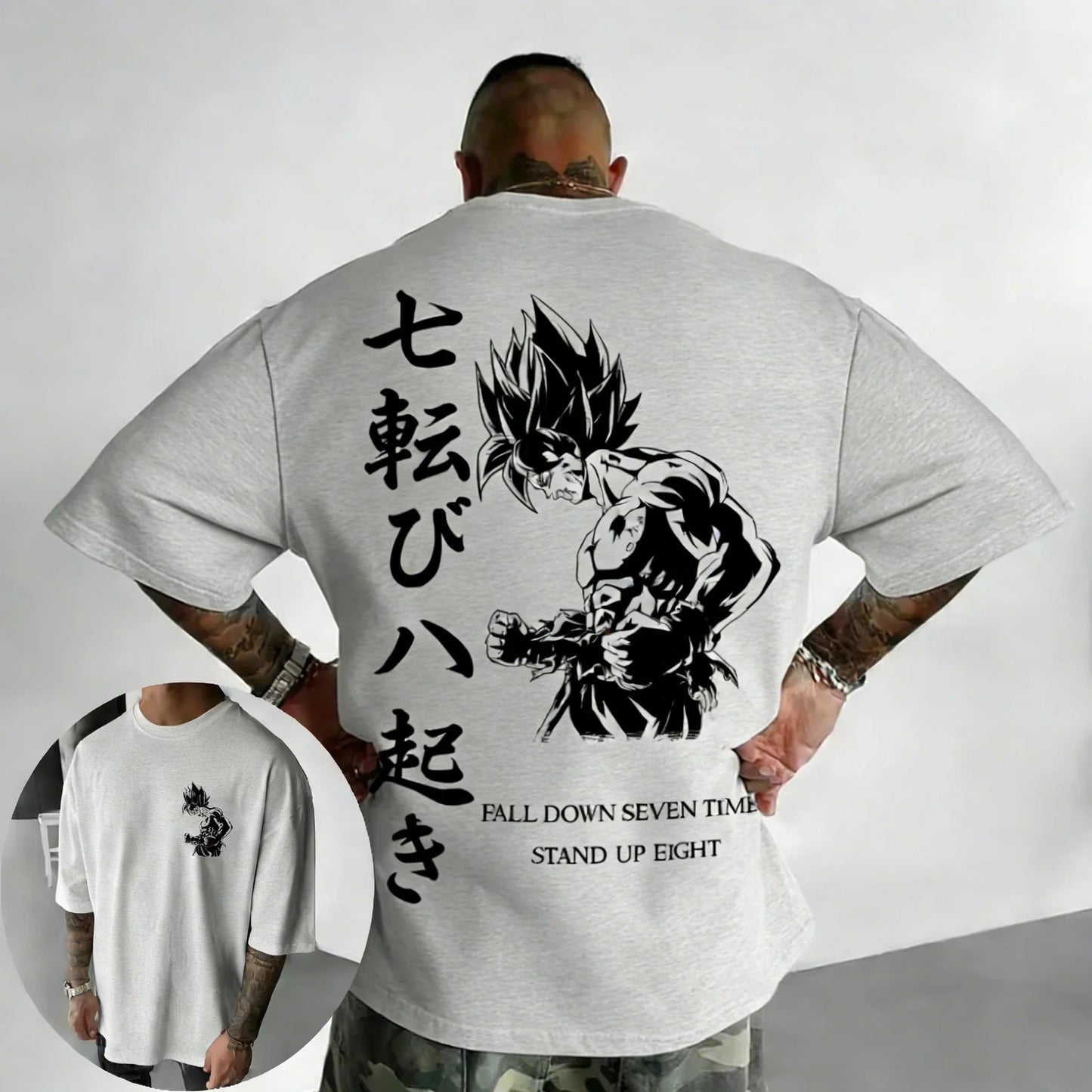 Hand Drawn Printed Cotton T-shirt Summer New Style Men's and Women's Loose Casual Street Trendy Top