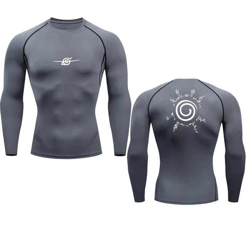 anime esporte secagem rápida ginásio tshirts fitness topos t verão outono masculino