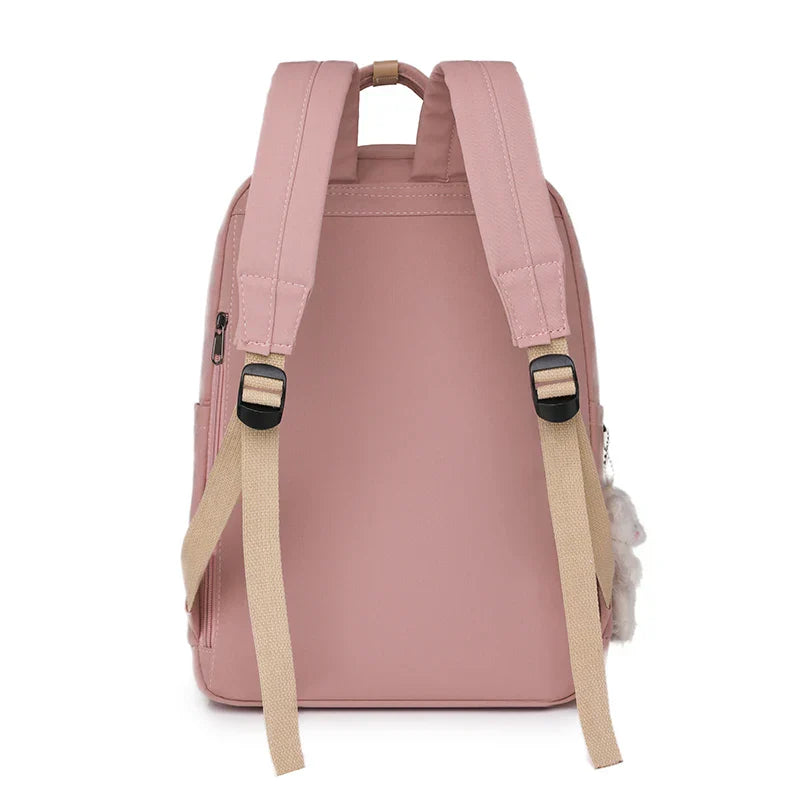 Solid Color Women Backpack High Quality Youth Waterproof Backpacks for Teenage Girls Female School Shoulder Bag Bagpack
