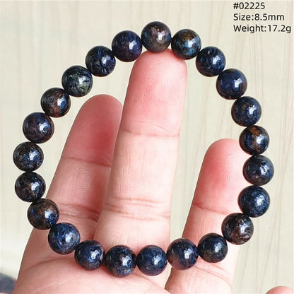 Natural Blue Pietersite Bracelet Women Men Beads Round Beads Chatoyant Cat Eye Fire Pietersite Namibia AAAAAA