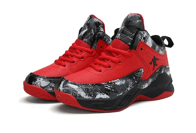 2025 Basketball Shoes for Kids Sneakers New Boys Brand Thick Sole Non-slip Children Sports Shoes Child Boy Basket Trainer Shoes