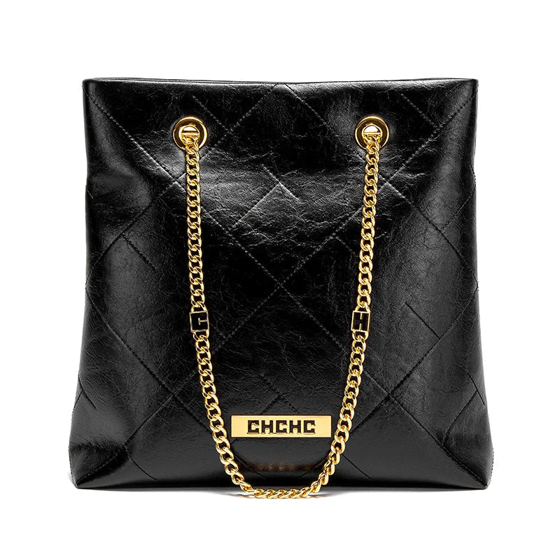 Women's Tote Bag 2025 New High Quality Chain Bag Women's Shoulder Bag Business Commuter