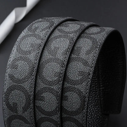 Top-quality cowhide and leather men's belt, fashionable and casual luxury brand jeans belt, multifunctional design men's belt