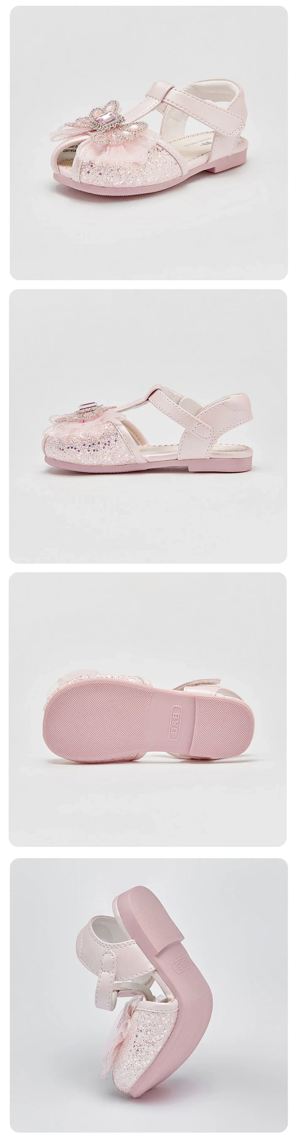 Girls Sandals Summer Children Soft Cool Shoes Fashion Crystal Princess Sweet Party Non-slip Outdoors Sandal DB2261153