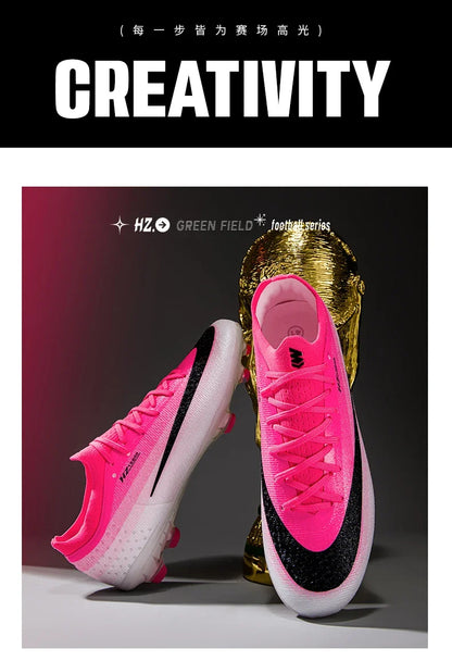 New Men Soccer Shoes Futsal Cleats Ultralight Hot Sale Football Boots Unisex High-quality Women Professional TF/FG Sneakers