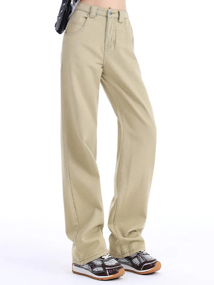 Women High Waist Jeans Female High Street Denim Pants
