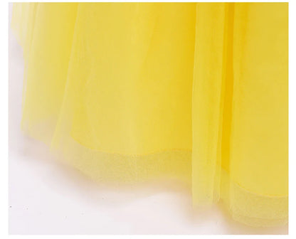 Sequins Girl Snow White Fancy Dress Kids Carnival Christmas Party Princess Costume Children Birthday Performance Clothes