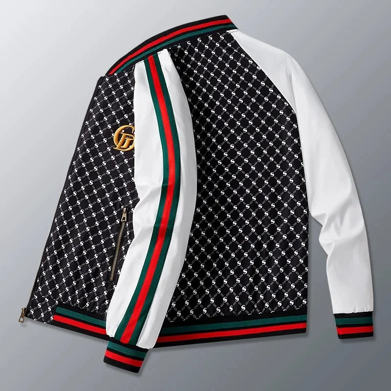 Casual European Style Men's Jacket Baseball Collar All-Match Spring Autumn New Fashion Brand Leisure Upper Body Shirt