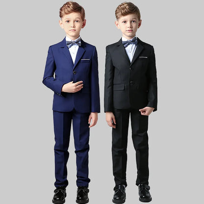 Spring Autumn Children Boy Wedding Suit Teenager Kids Formal Elegant Suits For Boy 1-14 Years Boys Suits Teens Suits Outfit Set