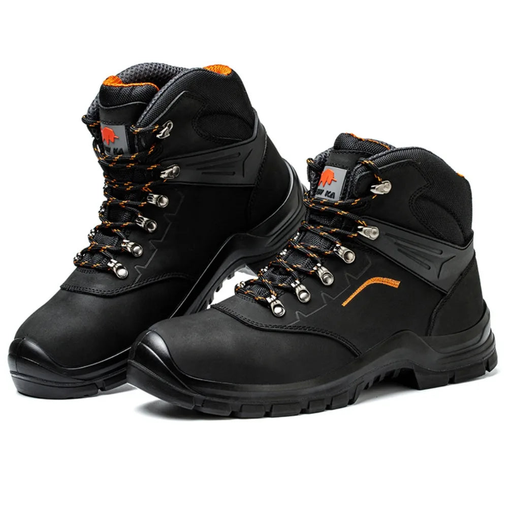 Men's Anti-Static Wear-Resistant Labor Protection Shoes Safety Smashing Protection Work Shoes for Factory Use