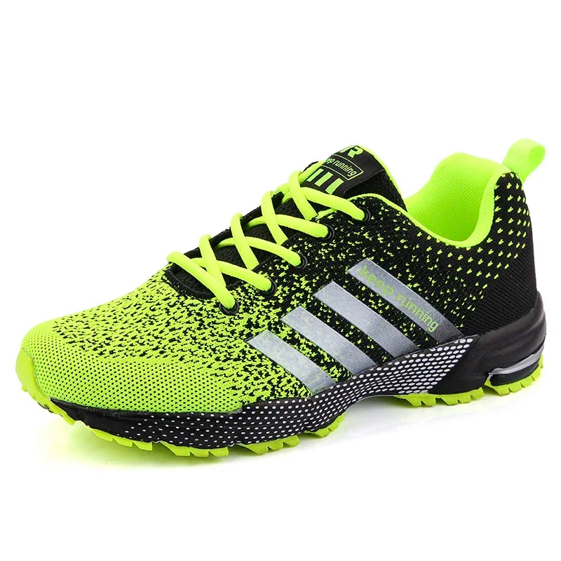 Men's and women's flying mesh surface spring summer breathable casual sports shoes flat vulcanized couple running big size48