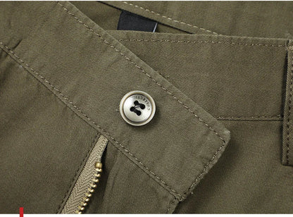 Dayton Olive Stretch Chinos:Mens Suit Pants Cotton Casual Stretch Male Trousers Long Straight High Quality Dress Pants 40 42 44
