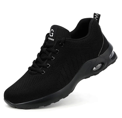 Anti-puncture Security Protective Shoes Air Cushion Work Sneakers Steel Toe Work Shoes Men Women Safety Shoes Light Breathable