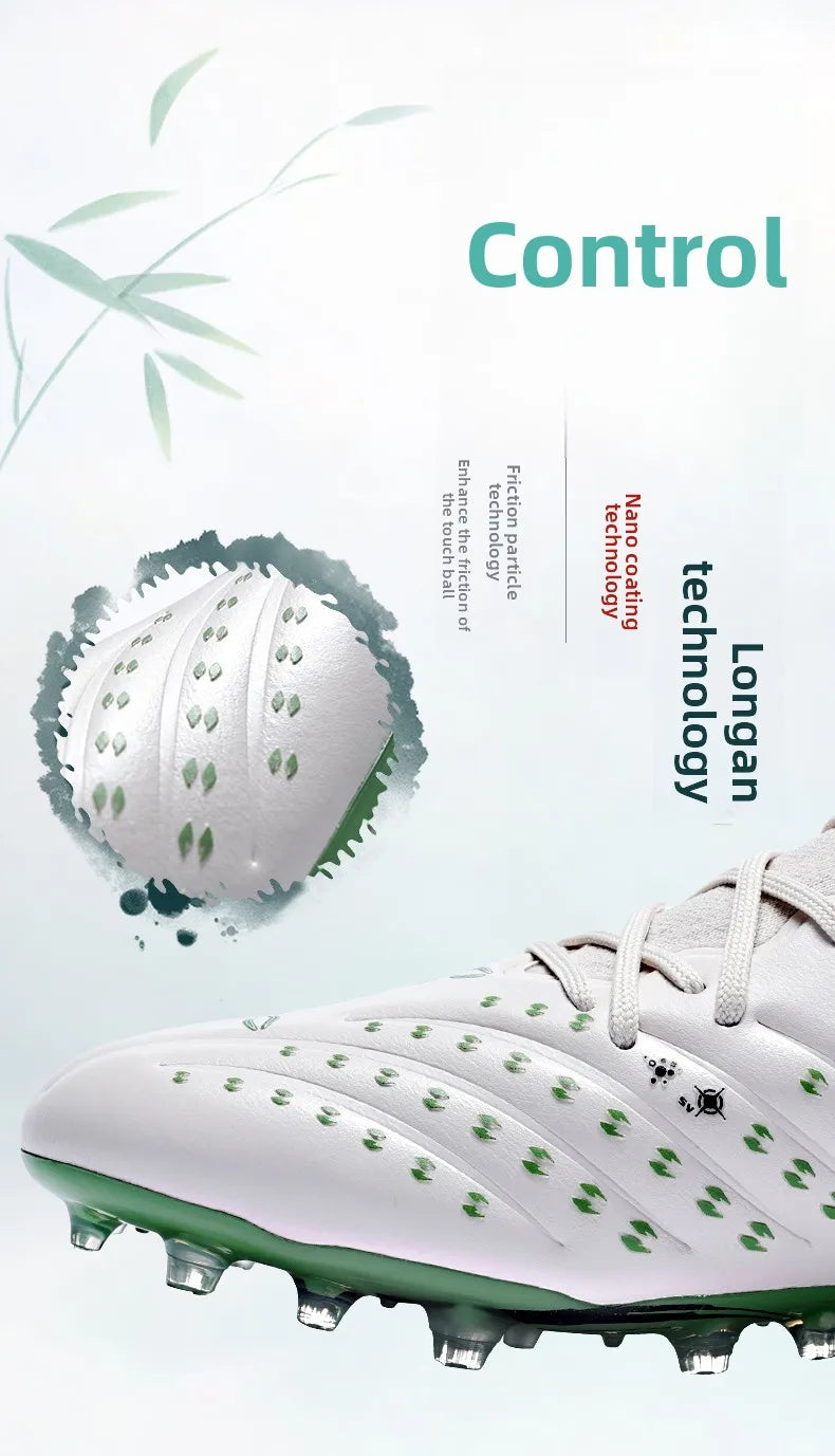 Men's Football Shoes Adult Mg Short Spikes Artificial Turf Training Football Boots Indoor Anti-slip Soccer Shoes