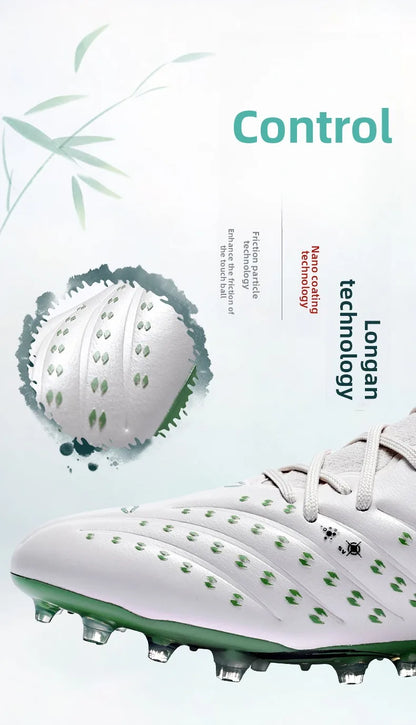 Men's Football Shoes Adult Mg Short Spikes Artificial Turf Training Football Boots Indoor Anti-slip Soccer Shoes