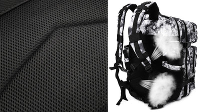 45L Tactical Backpack for Men and Women Large Athlete Gym Bag Outdoor Sports Hiking Survival Rucksack with Bottle Holder