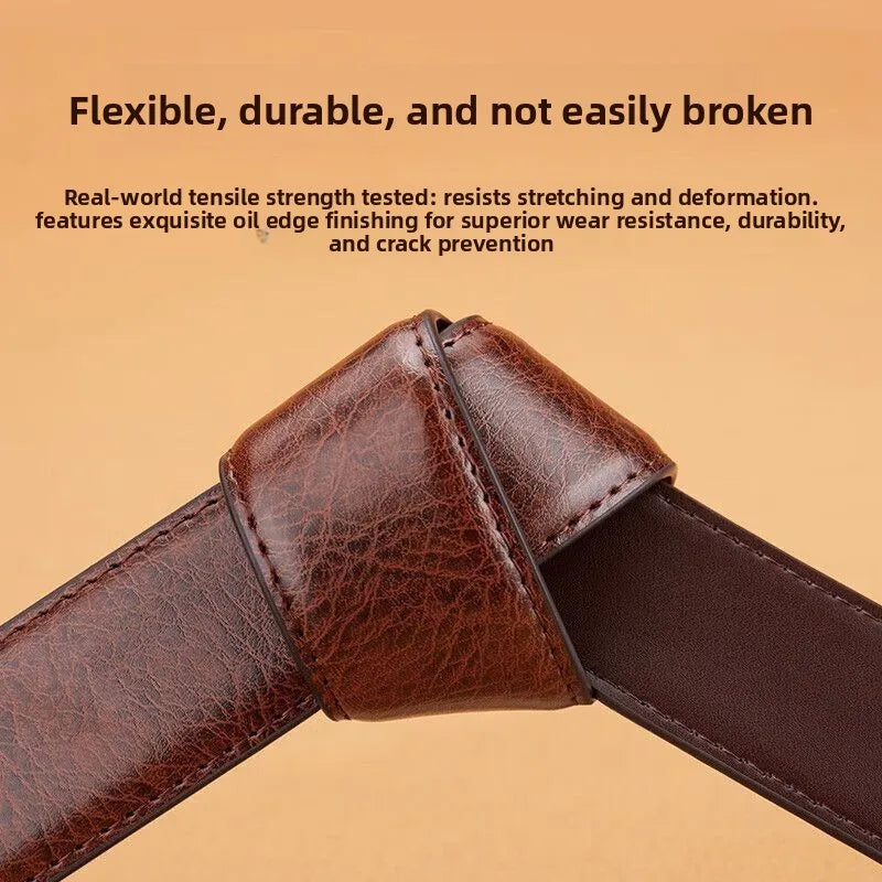 Cross-Border Foreign Trade Belt Men's High-End Versatile Business Belt Pin Buckle Source Manufacturer Wholesale