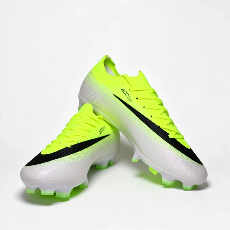 New Mens Football Boots Youth FG/TF Training Studded Fast Soccer Cleats Boys Non Slip Football Shoes Chuteira Campo 35-45