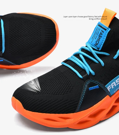 Tênis Masculino de Malha Respirável Casual Sapatos Masculinos Unissex Leve Macio Sola Grossa Buraco Sapatos de Casal Tênis Atlético Sapatos Femininos
