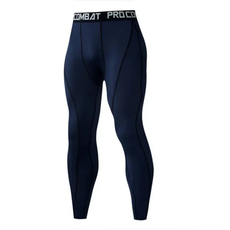 Men Compression Tight Leggings Running Sports Male Gym Fitness Jogging Pants Quick Dry Trousers Workout Training Yoga Bottoms