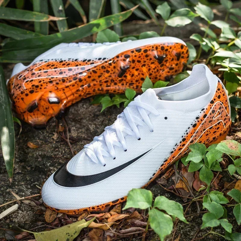 New Men Football Boots Professional Boys Soccer Shoes Ankle Sports Shoes Non-Slip TF/FG Match Sneakers Unisex Comfortable