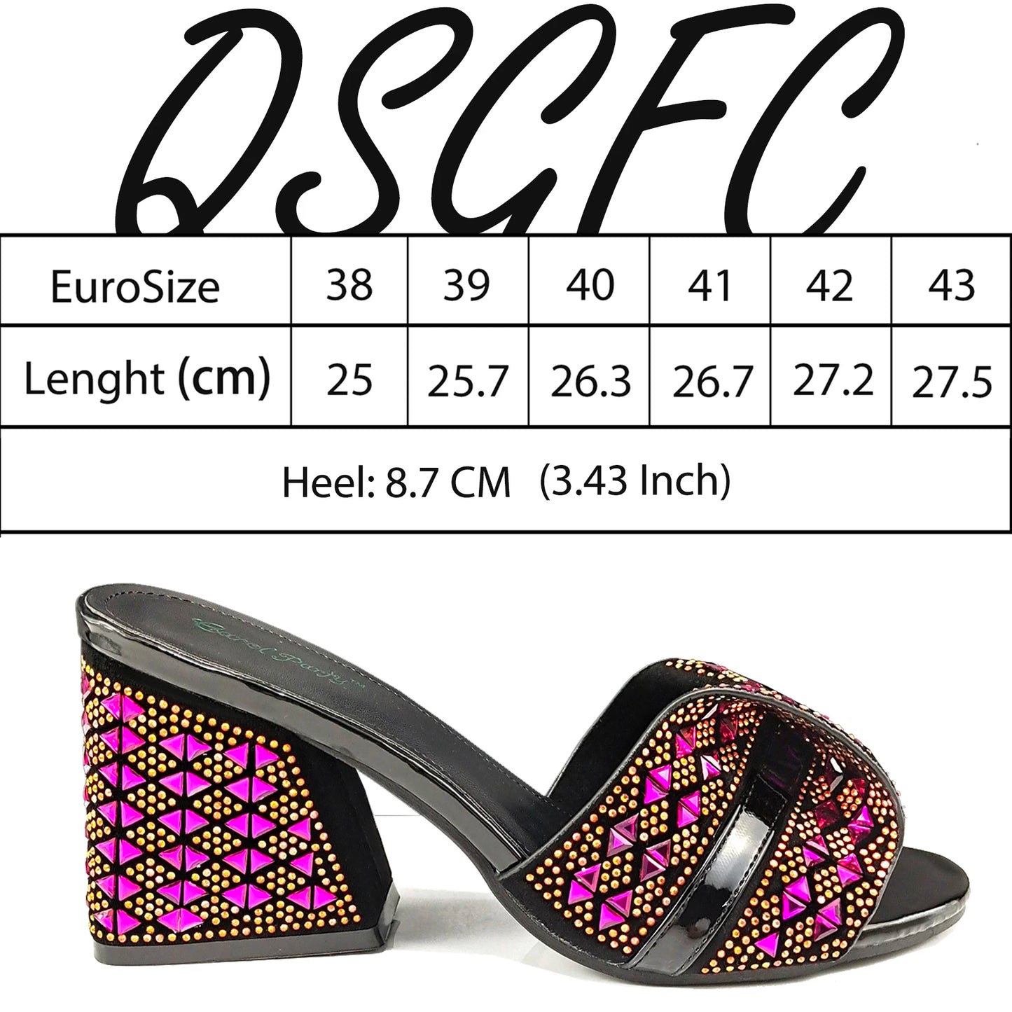 Italian Fashion Banquet Shoes and Bags African Women's Hand Bags with Rhinestone Decoration and Women's High Heels