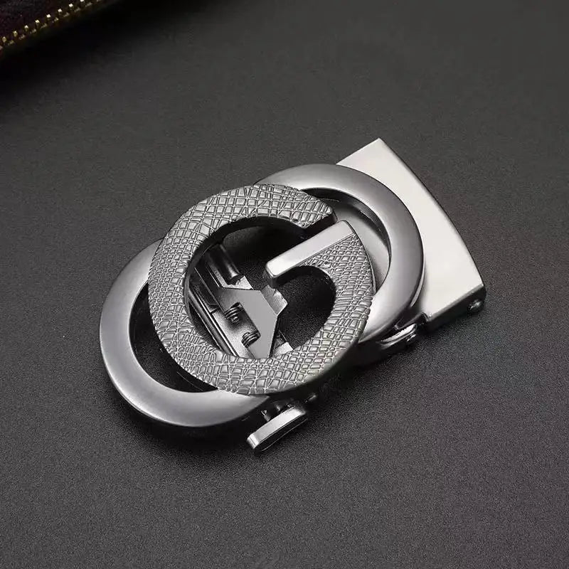 Automatic Buckle Alloy Pants Buckle Men's Letter Series Belt Buckle Belt Accessories Slot Automatic Buckle