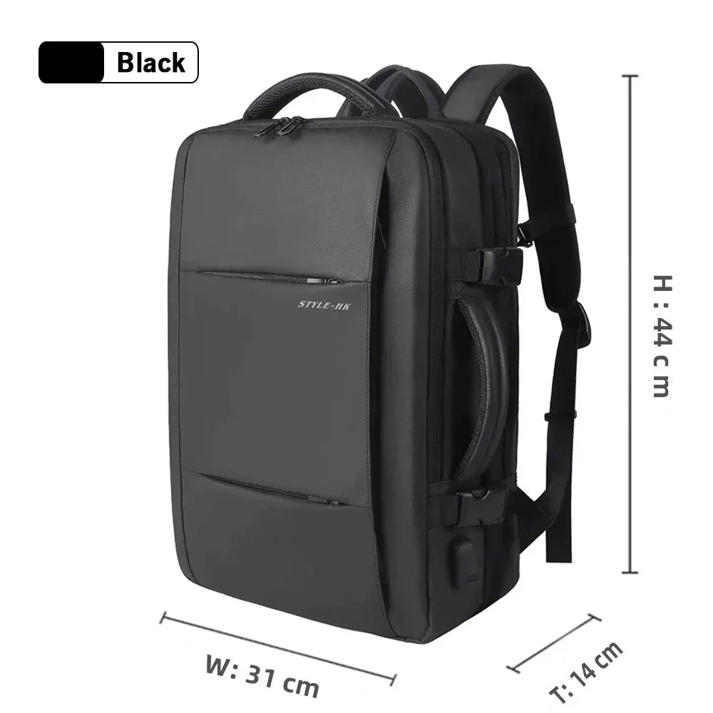 Business Backpack for Men Waterproof Anti-Theft 15.6” Laptop Backpack Casual Large Capacity Expandable Travel Bag Short Trip
