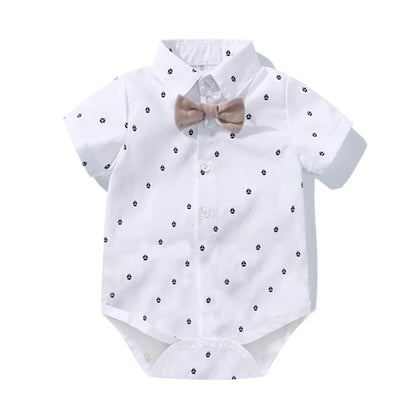 Kid Boy Formal Birthday Outfit Suit Toddler Gentleman Wedding Striped Vest Shirt 1-6 Years Baby Pants Boys Ceremony Outerwear