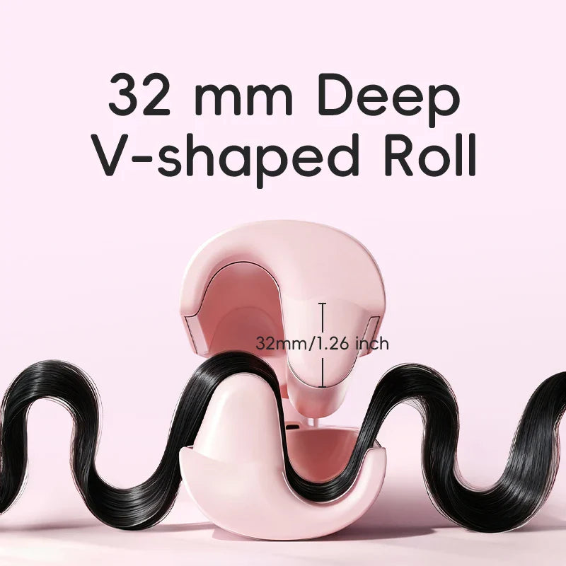 Hair Curling Iron Wand Ceramic Ionic Styling Tool for Wavy Hair Care Salon Quality 32mm Curling Iron Large Wave