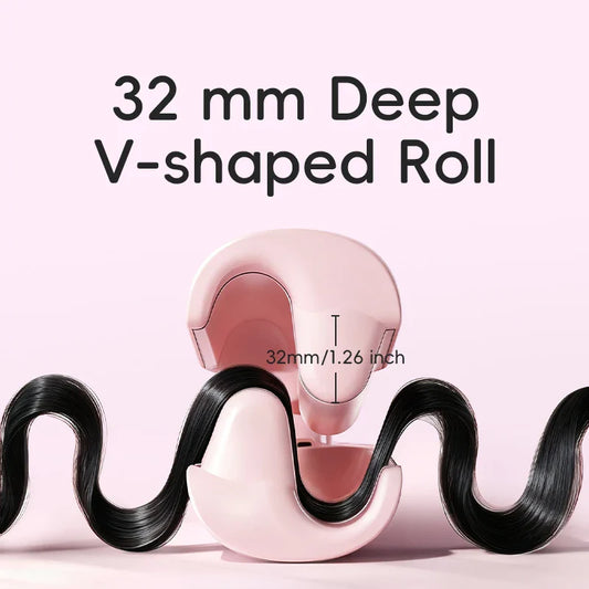 Hair Curling Iron Wand Ceramic Ionic Styling Tool for Wavy Hair Care Salon Quality 32mm Curling Iron Large Wave