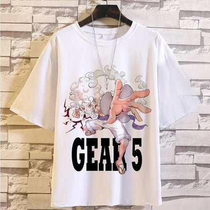 Printed Summer New Men's T-Shirt 2026 Spring and Summer New Style Street Hip Hop Casual Loose Parent-child Top